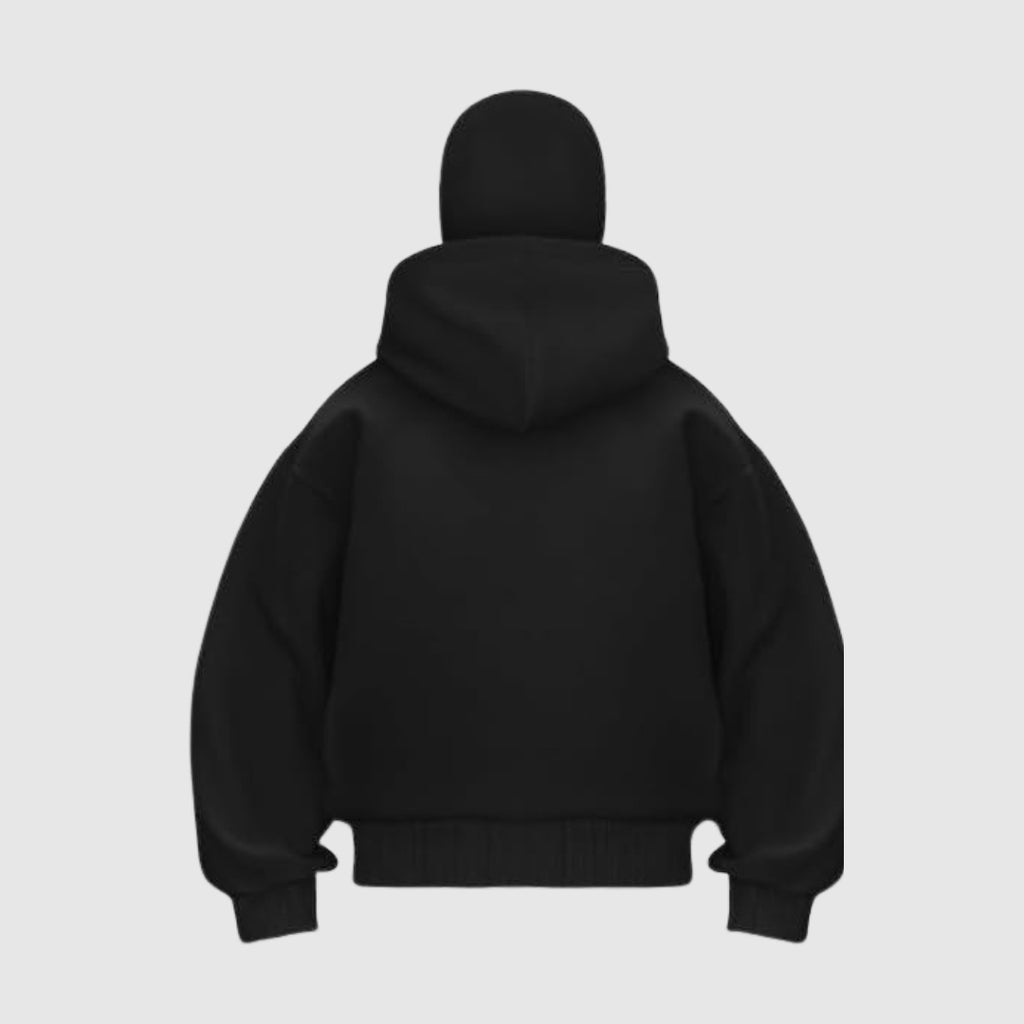 Balaclava Ninja Black Zipper Hoodie