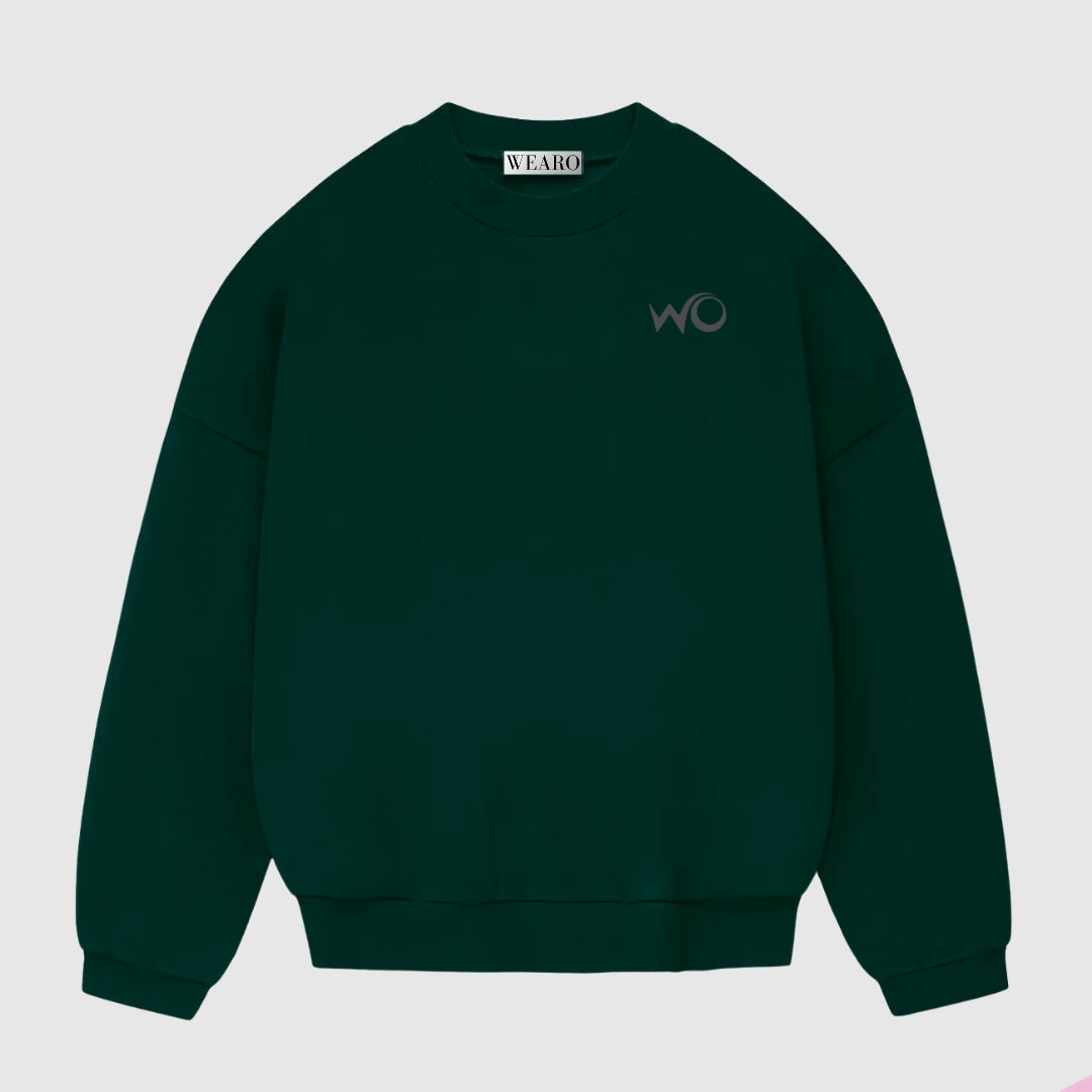 Dark Pine Green Oversize Sweatshirt