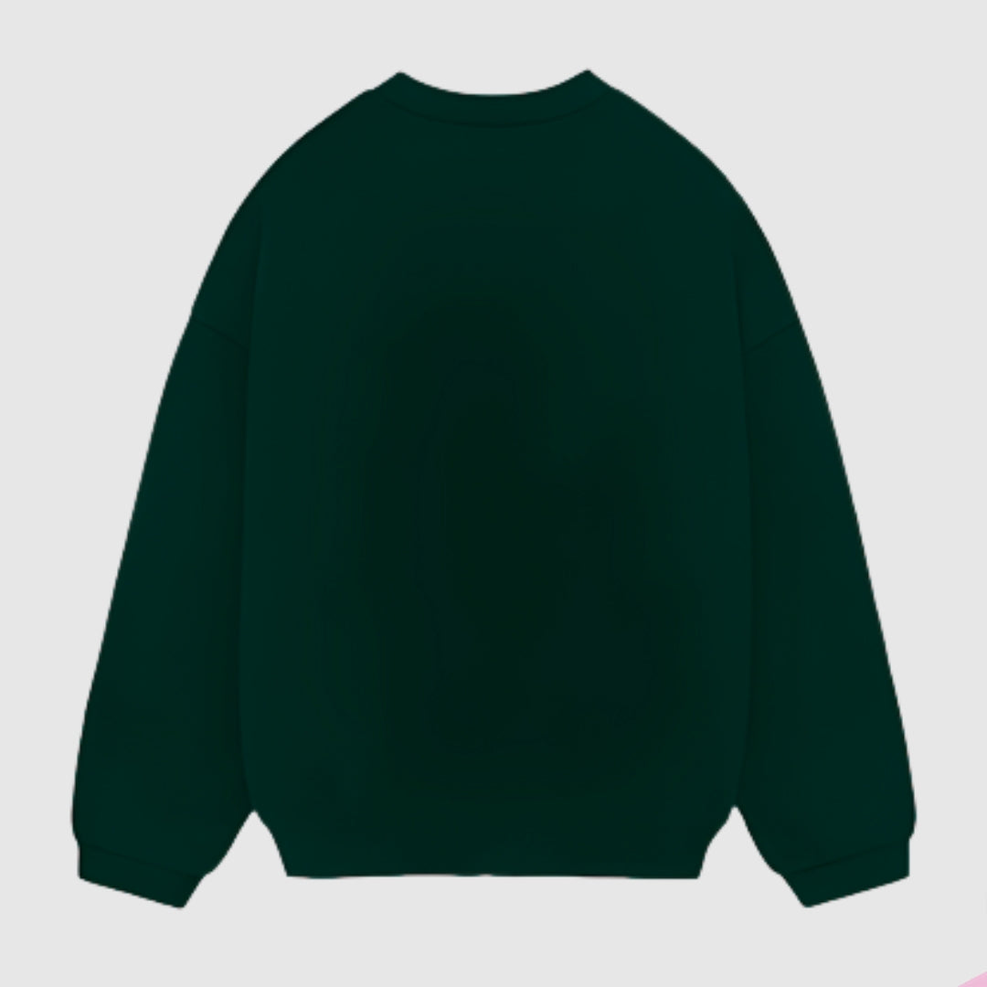 Dark Pine Green Oversize Sweatshirt