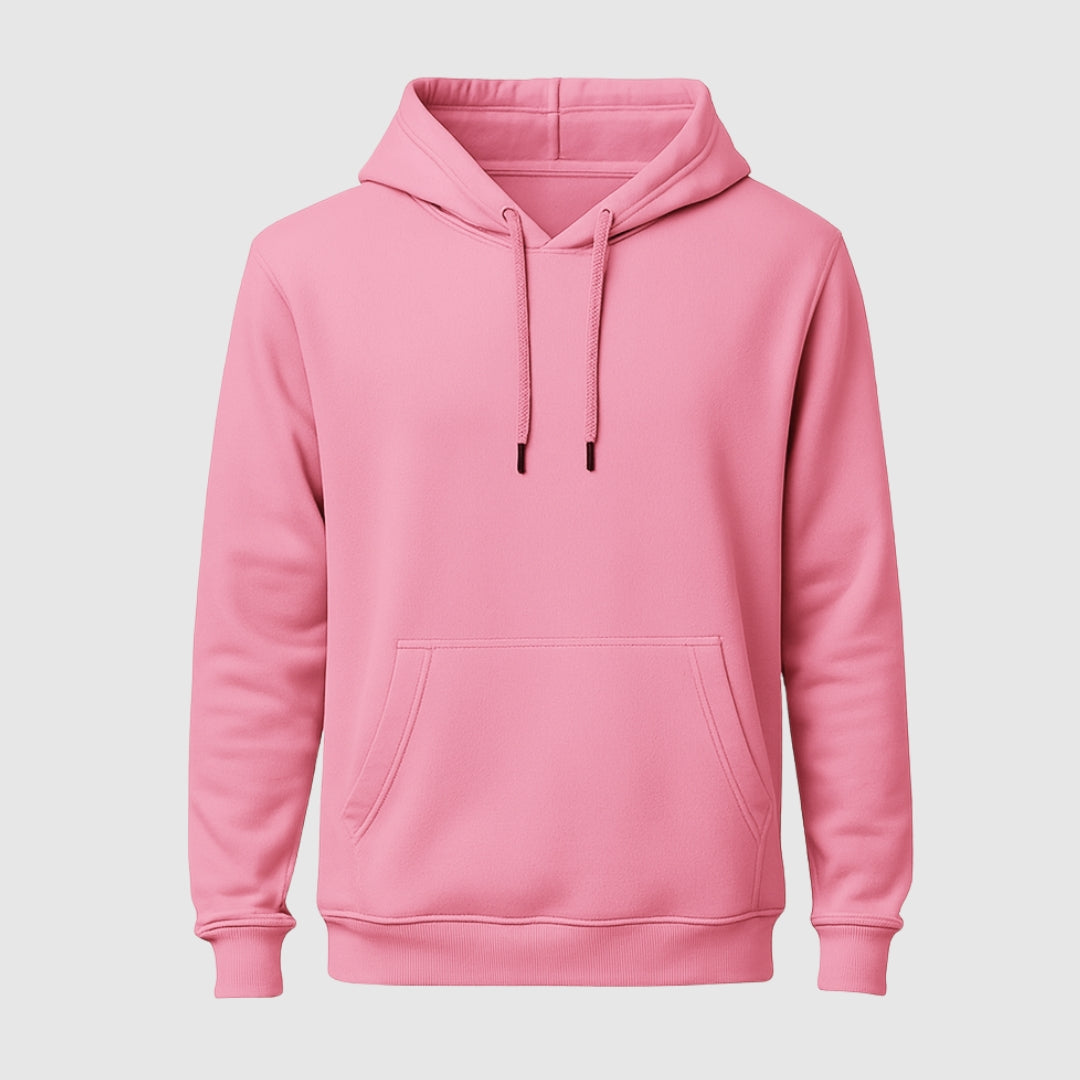 Body-Fit Pink Hoodie