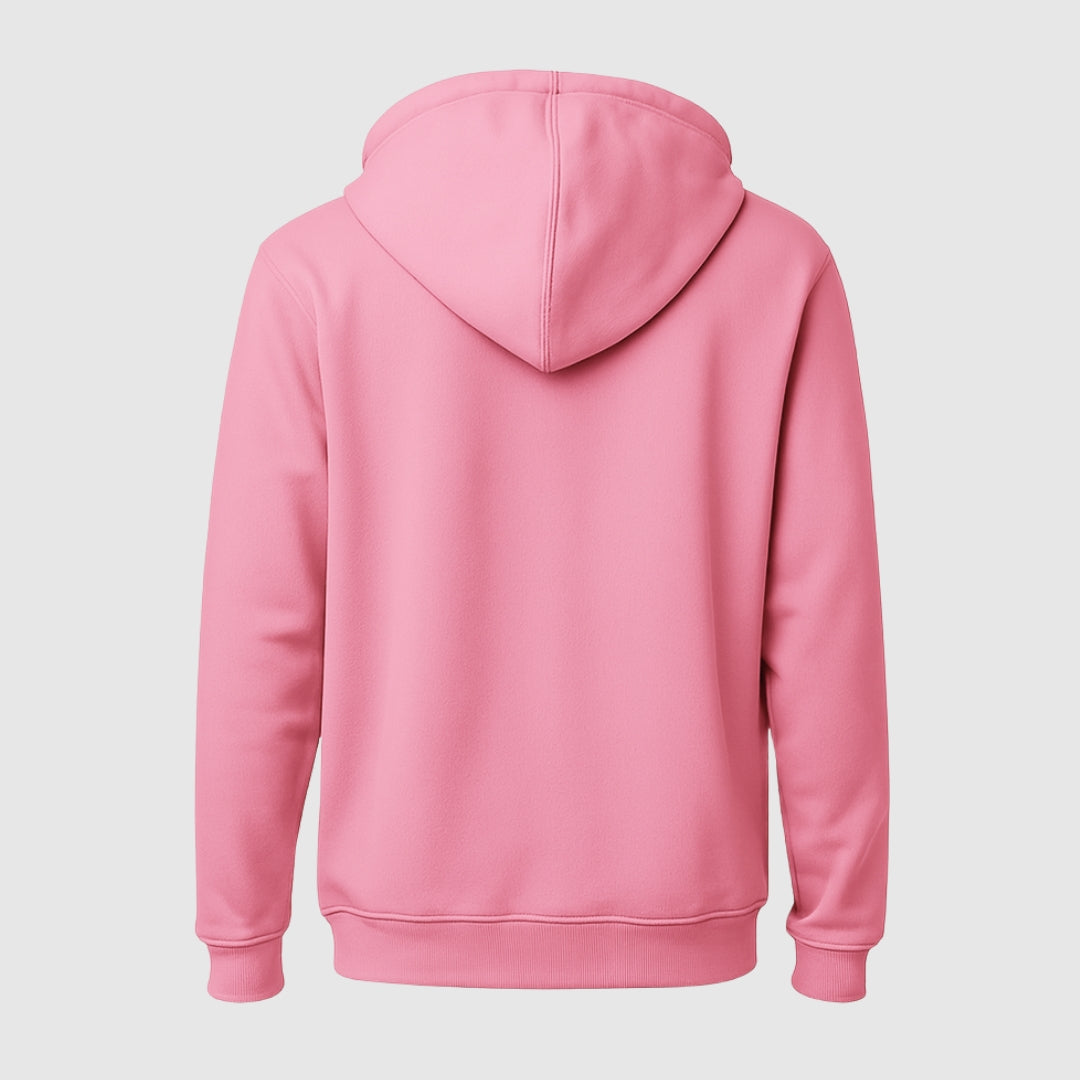 Body-Fit Pink Hoodie