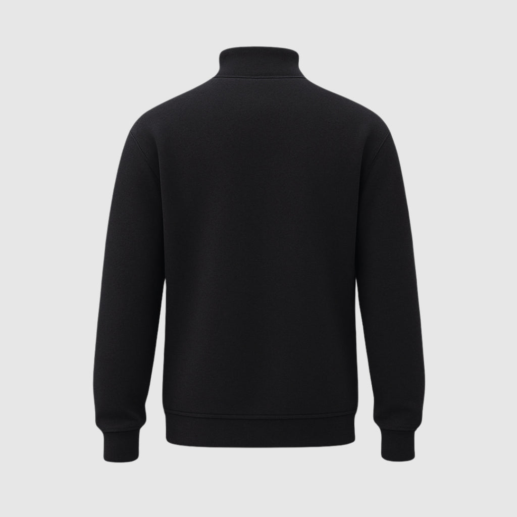 Quarter Zip Sweatshirt Black