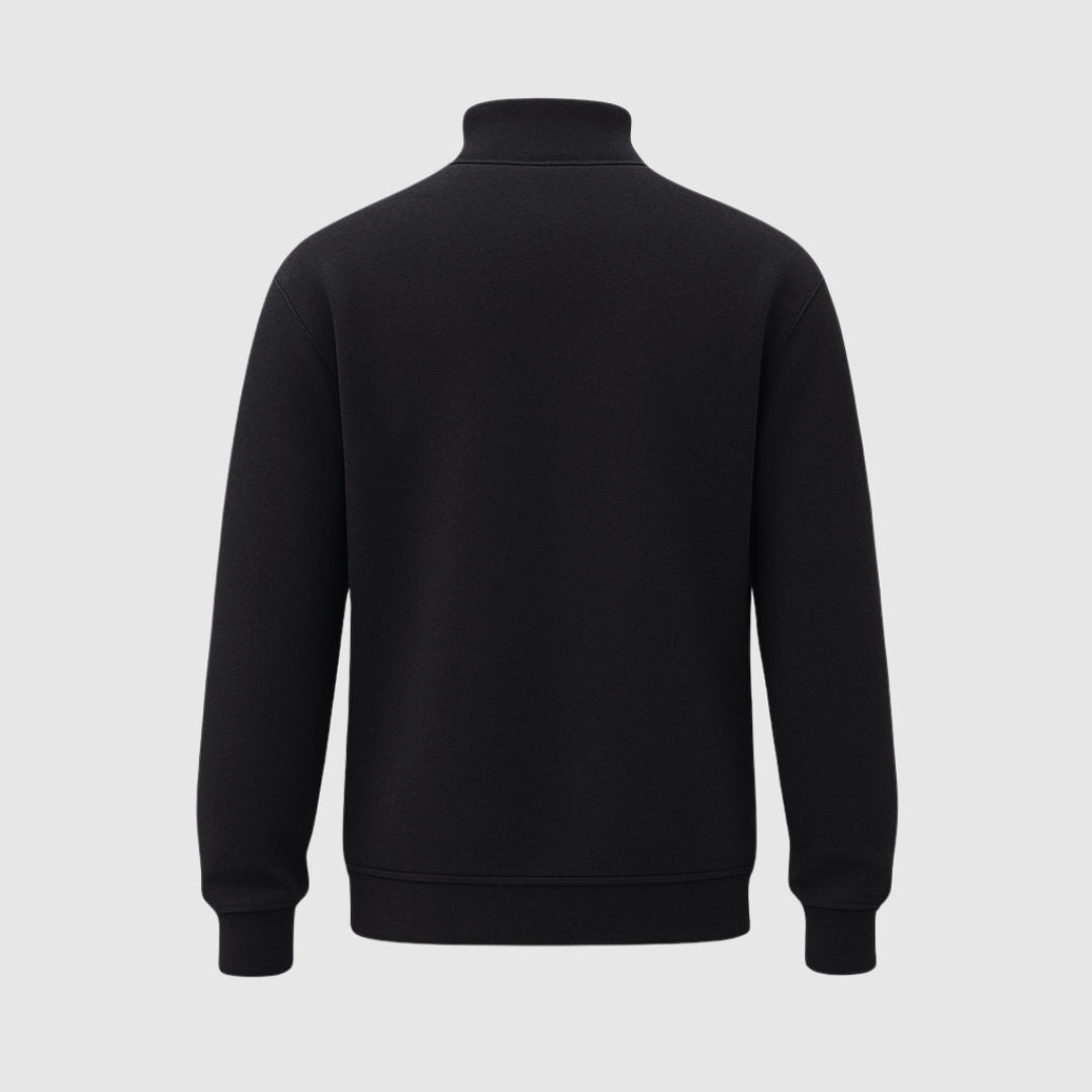 Quarter Zip Sweatshirt Black