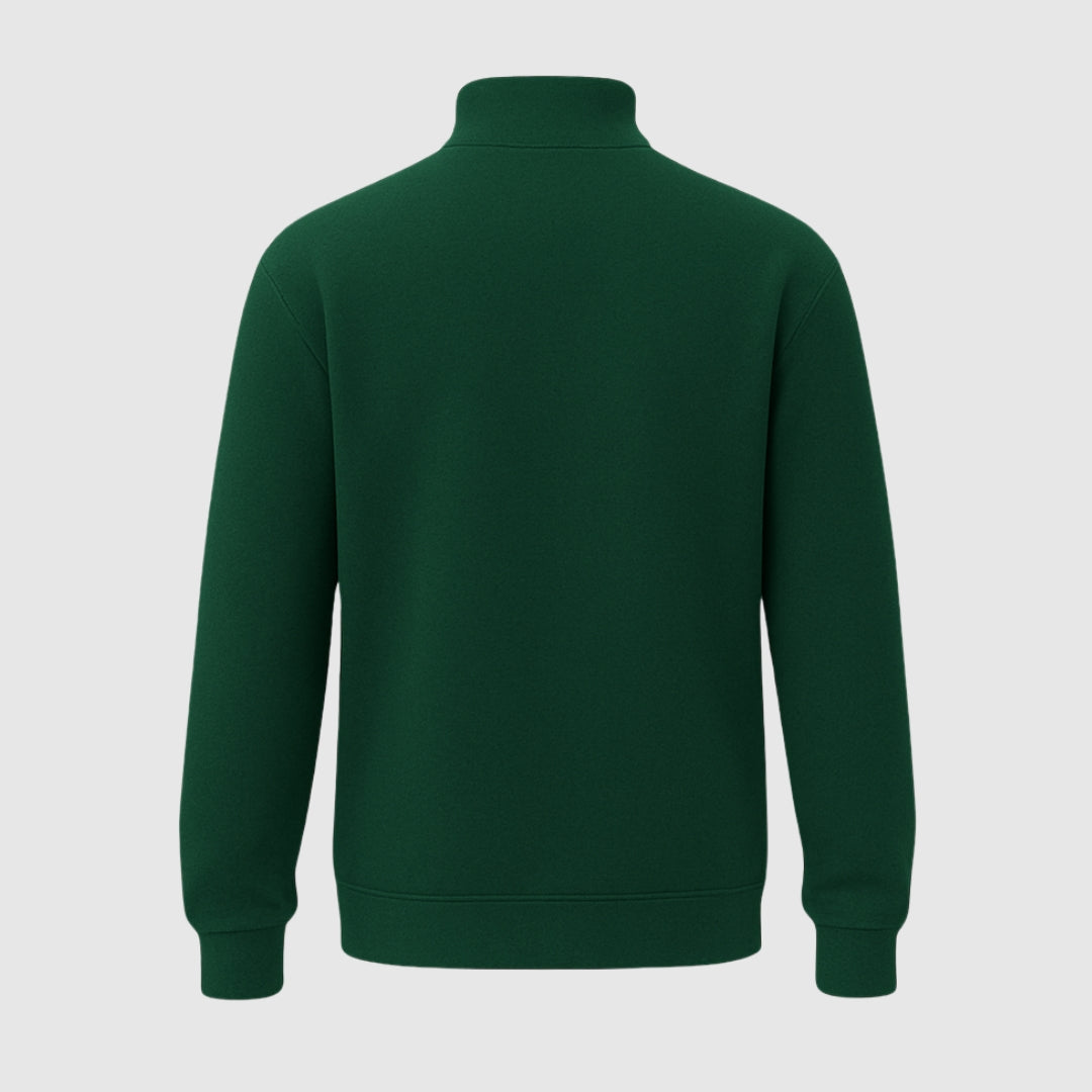Quarter Zip Sweatshirt Dark Pine Green