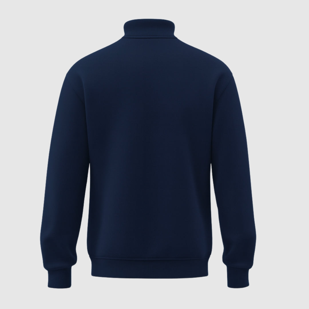 Quarter Zip Sweatshirt Navy Blue