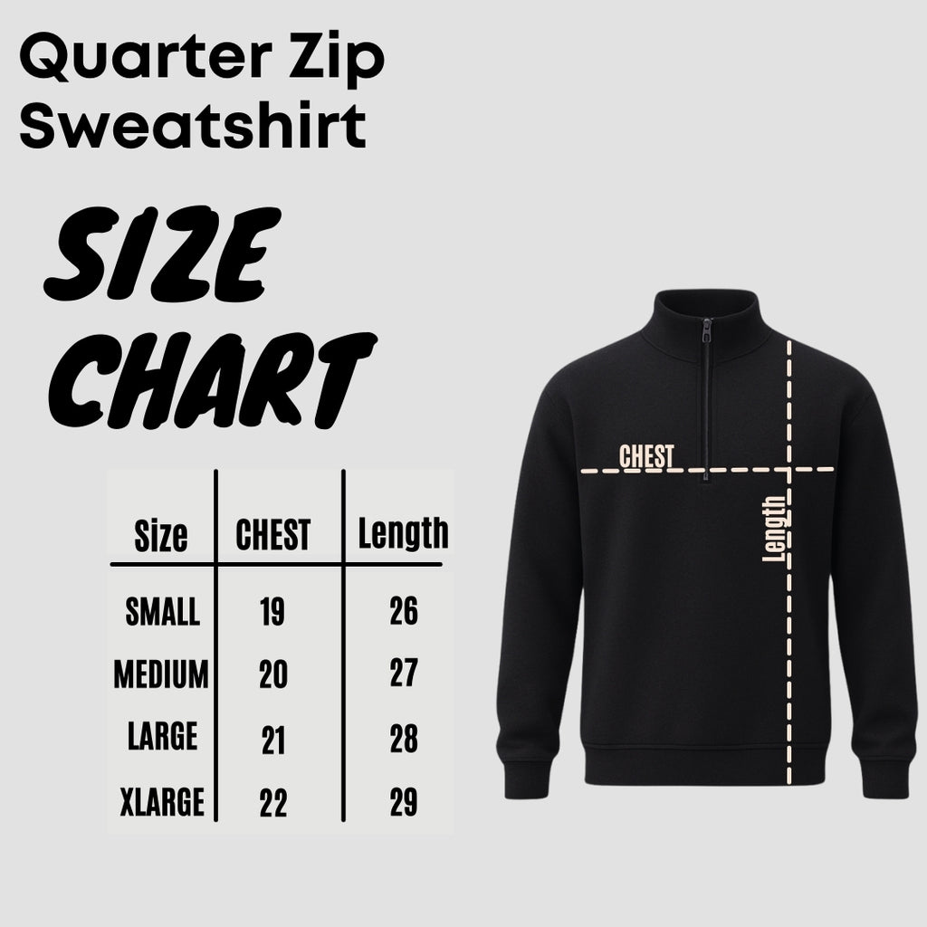Quarter Zip Sweatshirt Black