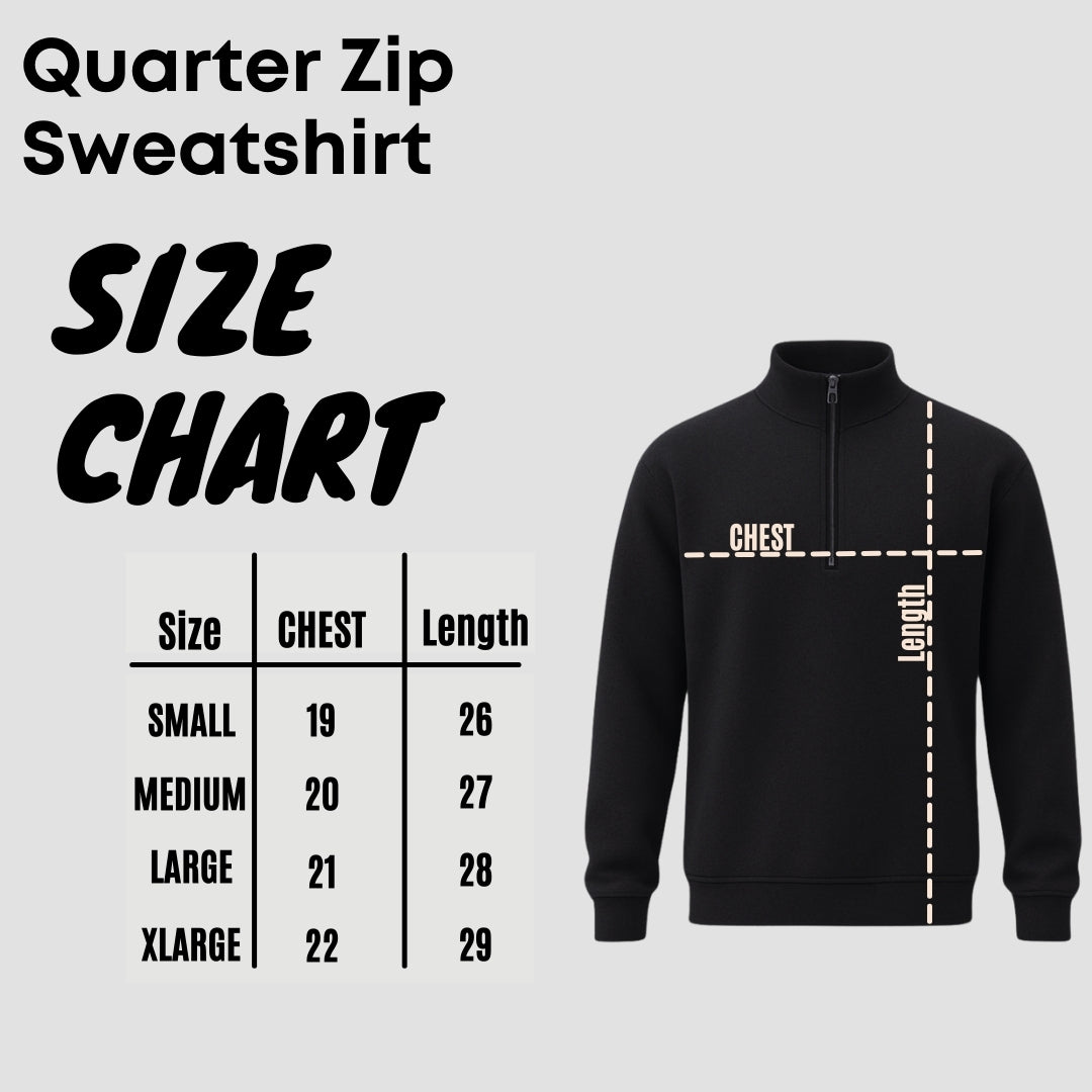 Quarter Zip Sweatshirt Dark Pine Green