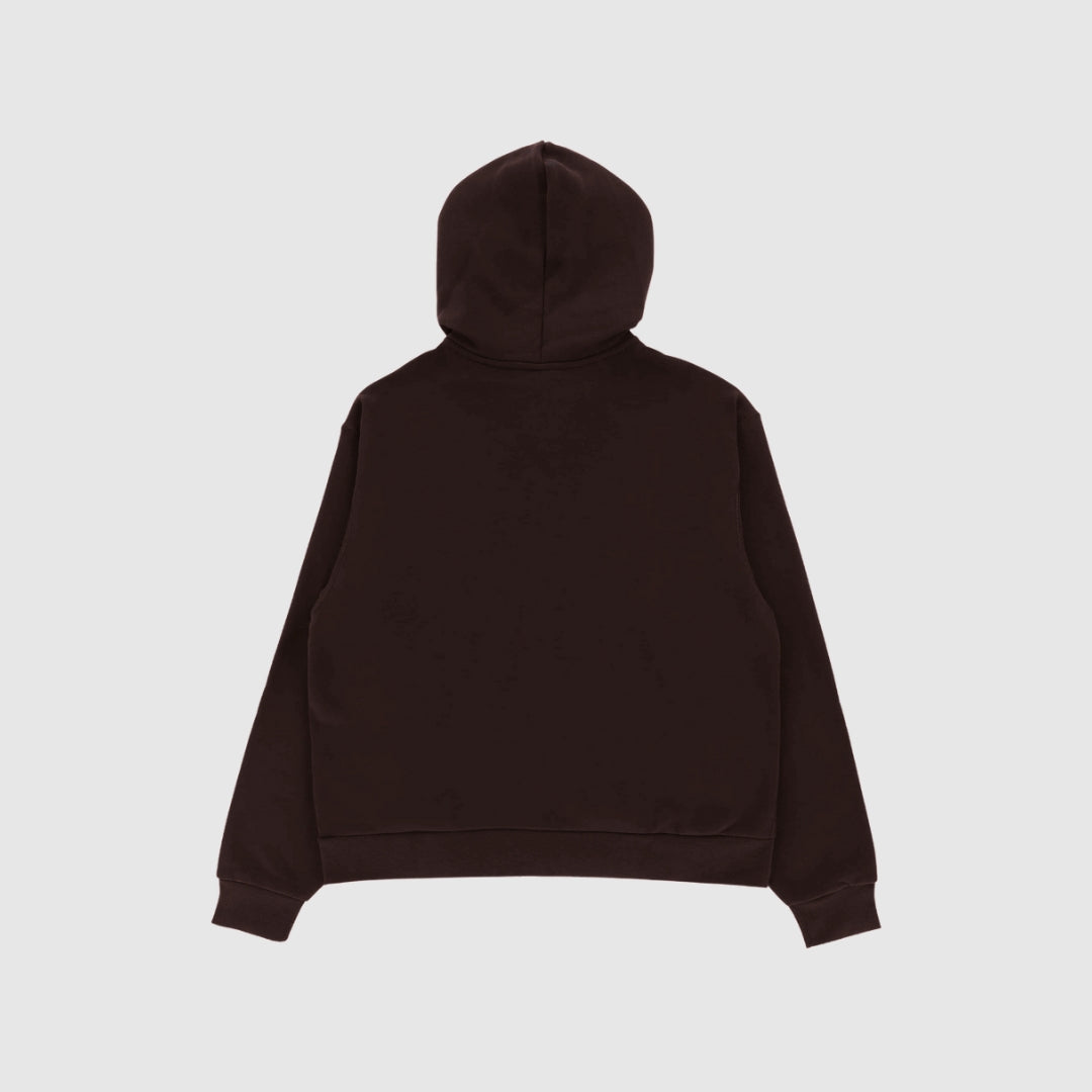 Chocolate Brown Zipper Hoodie
