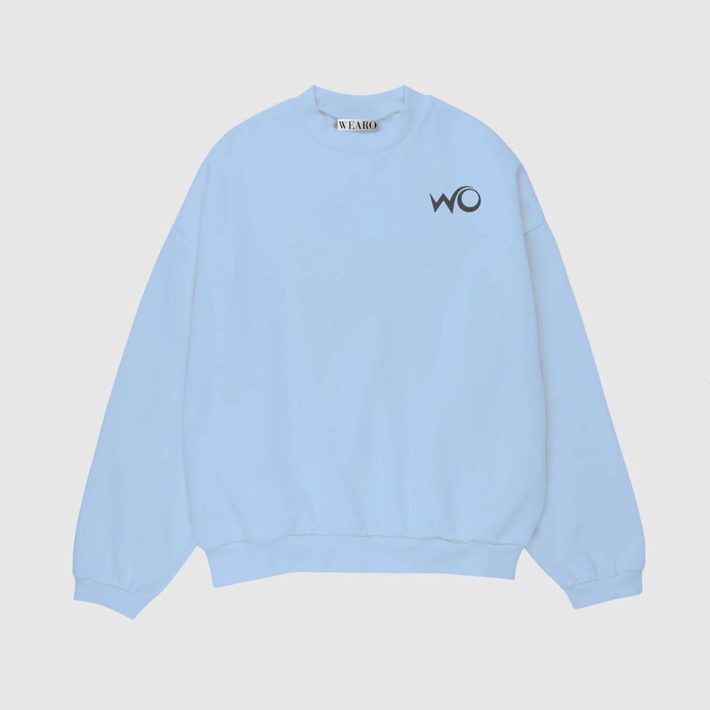 Ice Blue Oversize Sweatshirt