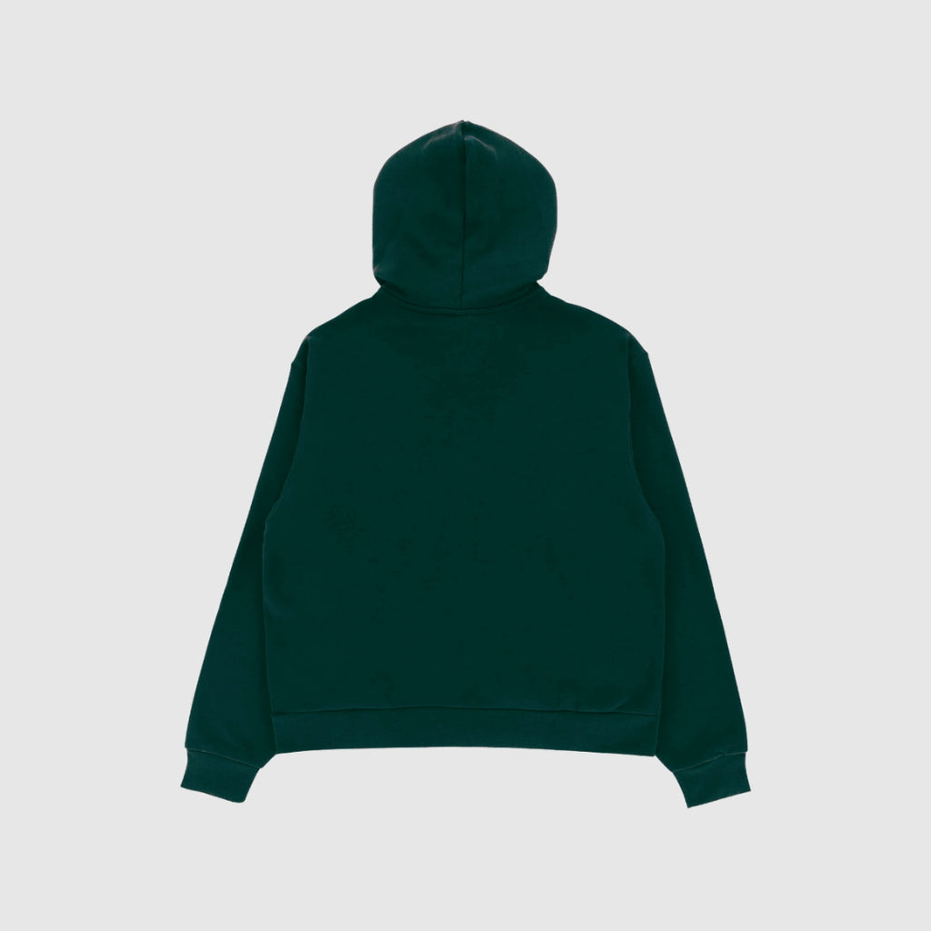 Dark Pine Green Zipper Hoodie